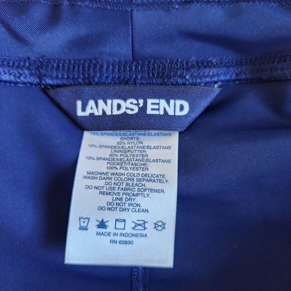 Lands End Womens Plus Quick Dry Board Skort Swim Skirt Mini Size 26W Blue UPF 50 - Picture 6 of 15